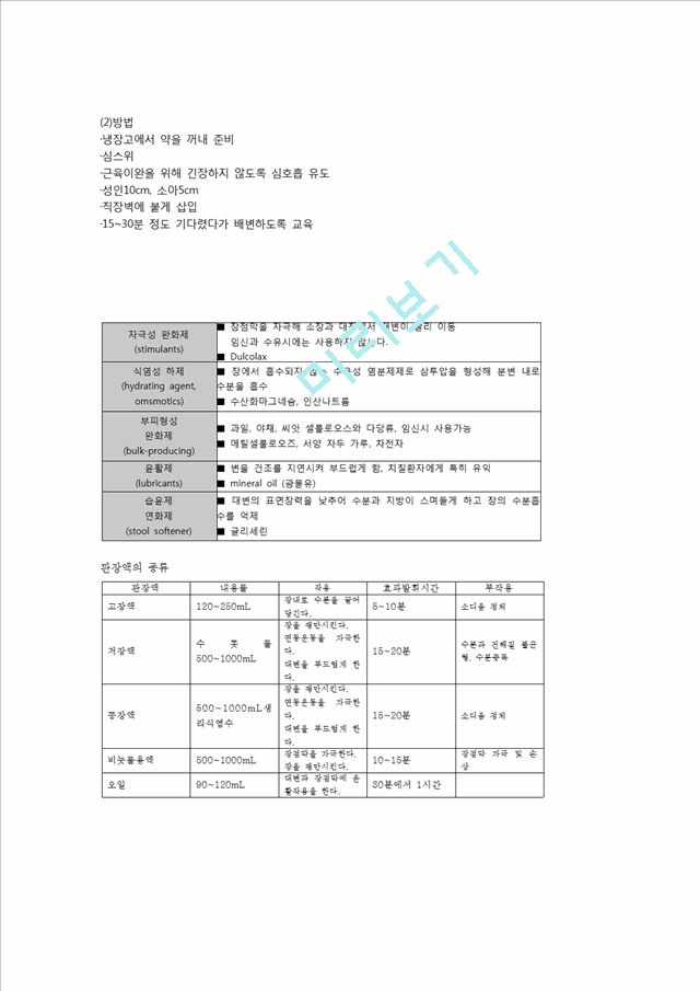 [간호] 기본간호학- 배변 총정리.hwp